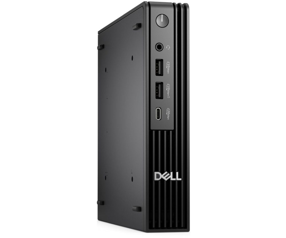 Dell Pro Micro Plus QBM1250, Intel Core Ultra 5 235 (13 TOPS NPU, 14 ядра, до 5.0GHz), 16 GB: 1 x 16 GB, DDR5, до 5600 MT/s, 512GB SSD TLC, интегрирана графика, Wi-Fi 6E, клавиатура и мишка, 180W, Win 11Pro, 3Y PS