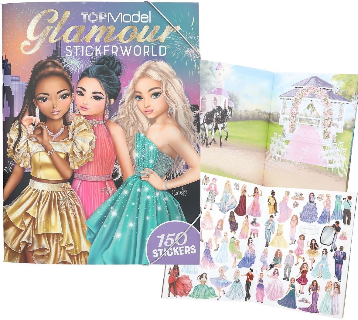 TopModel Книжка със стикери - Glamour