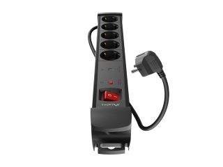 Lanberg разклонител SP1 3м 5x Schuko контакти черен