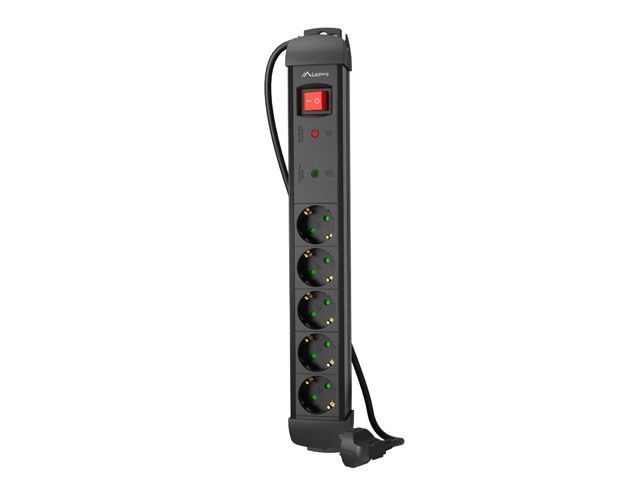 Lanberg разклонител SP1 5м 5x Schuko контакти черен