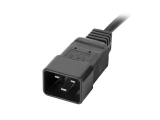 Lanberg разклонител (PDU) 19" 1U 16A 2m 2x C19 8x IEC C13 гнезда, черен, C20