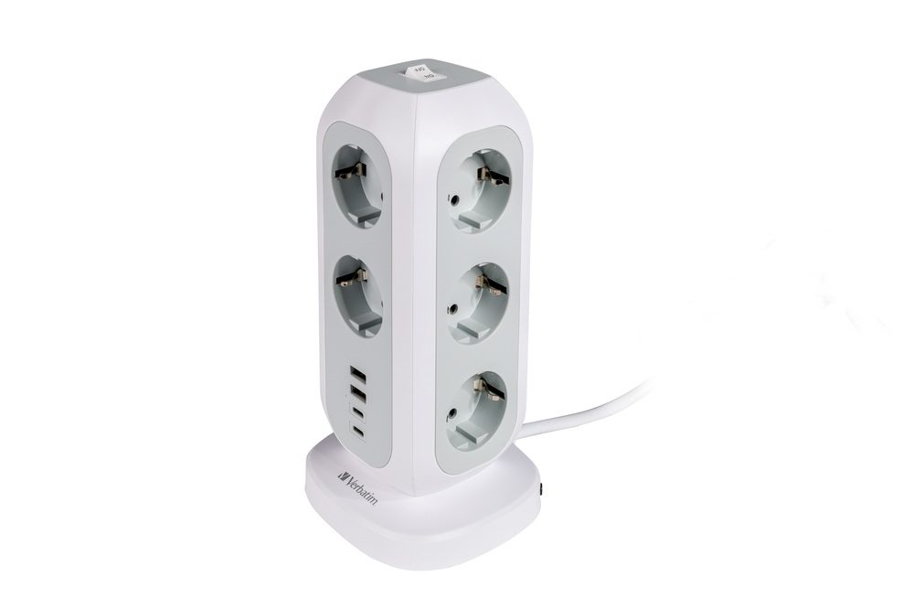 Verbatim EUPT-01 EU Power Tower 11 AC с 2 x USB-C / 2 x USB-A