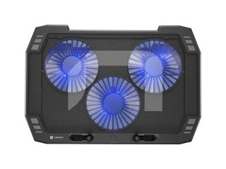 Natec охлаждаща поставка за лаптоп Oriole 15.6-17.3" 3 вентилатора, LED светлина, 2 USB