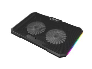 Fury Gunbai G3 охлаждаща поставка за лаптоп 14.1-17.3" 2 вентилатора, RGB LED светлина, 2 USB