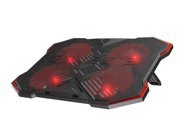 Genesis Laptop Cooling Pad Oxid 260 15.6-17.3 4 Fans, LED Light, 2 USB