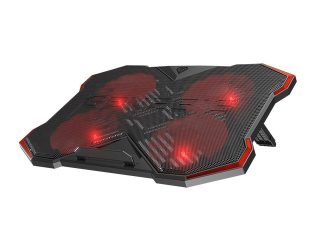 Genesis Laptop Cooling Pad Oxid 260 15.6-17.3 4 Fans, LED Light, 2 USB