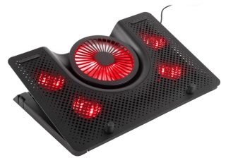 Genesis охладителна подложка за лаптоп Oxid 550 15.6-17.3 5 вентилатора, LED подсветка, 1 USB