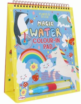 Floss and Rock Magic Water - Книжка за оцветяване с вода - Феята на дъгата