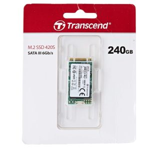 Transcend 240GB, M.2 2242 SSD 420S, SATA3, TLC