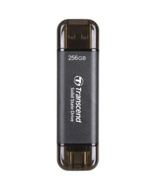 Transcend 256GB външен SSD, ESD310C, USB 10Gbps, Type C/A, черен