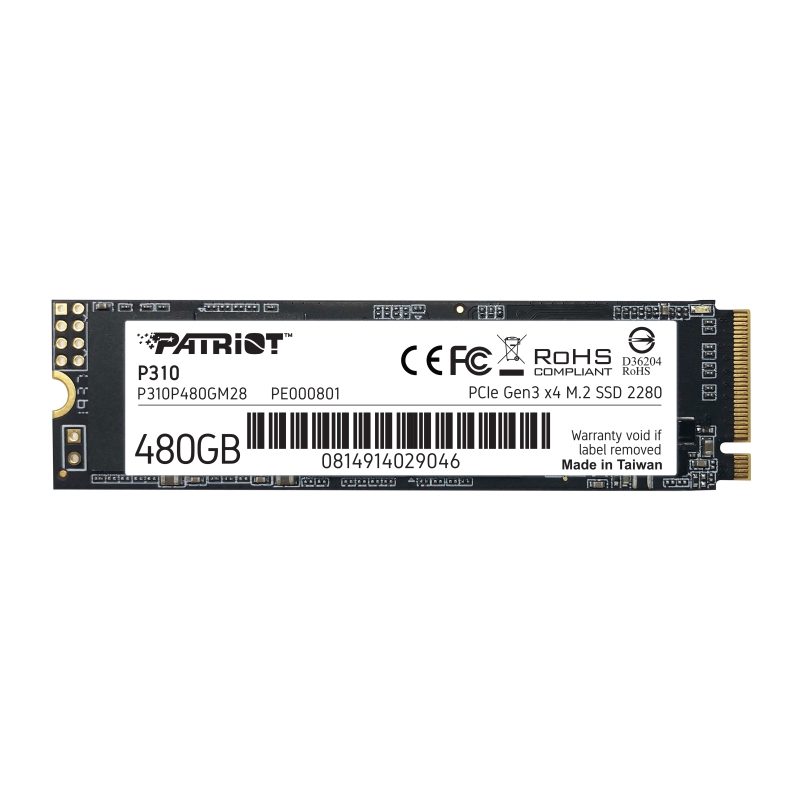 Patriot P310 480GB M.2 2280 PCIe SSD