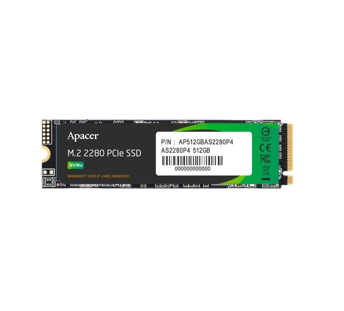 Apacer AS2280P4 M.2 PCIe 512GB SSD, Standard (Single)