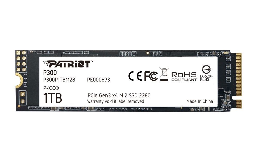 Patriot P300 1TB M.2 2280 PCIe SSD