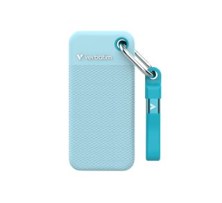 Verbatim Pocket SSD USB 3.2 Gen 2 2TB Polar Blue с два гумени калъфа