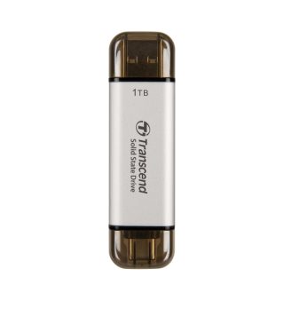 Transcend 1TB външен SSD ESD310S USB 10Gbps Type C/A сребрист
