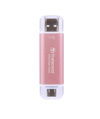 Transcend 1TB USB външен SSD ESD310P, USB 10Gbps, Type C/A, Розов