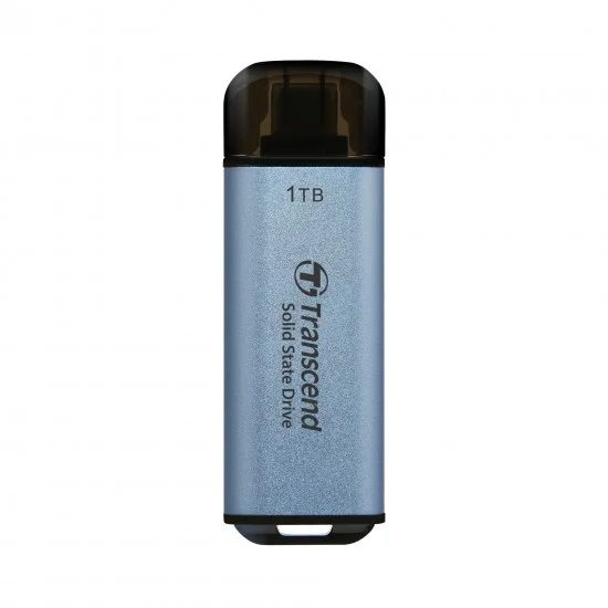 Transcend 1TB USB външен SSD ESD300C, USB 10Gbps, Type C, Sky Blue