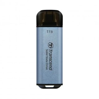 Transcend 1TB USB външен SSD ESD300C, USB 10Gbps, Type C, Sky Blue
