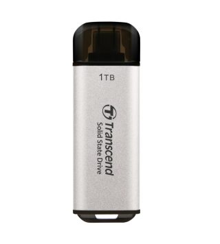 Transcend 1TB USB външен SSD ESD300S, USB 10Gbps, Type C, сребрист