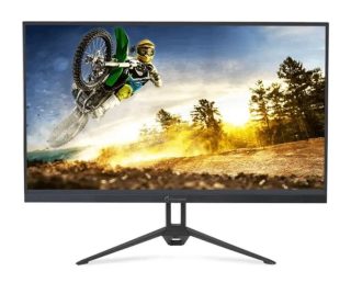 Aopen 27KG3S1bipx, 27" IPS, FHD (1920x1080), ZeroFrame, FreeSync, 180Hz, 1ms, 100M:1, 250 nits, 1x HDMI 2.1, 1x DP 1.2, Audio Out, BlueLightShield, Tilt, VESA, Черен