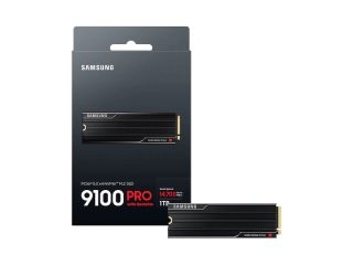 Samsung SSD 9100 PRO 1TB Heatsink PCIe 5.0 NVMe 2.0 M.2 Четене 14700 MB/s Запис 13300 MB/s