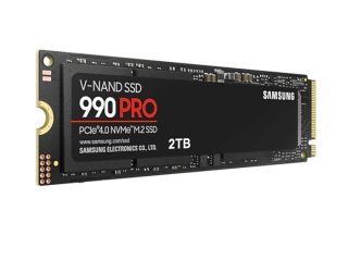Samsung SSD 990 PRO 2TB PCIe 4.0 NVMe 2.0 M.2 V-NAND 3-bit MLC, 256-bit Encryption, Read 7450 MB/s Write 6900 MB/s