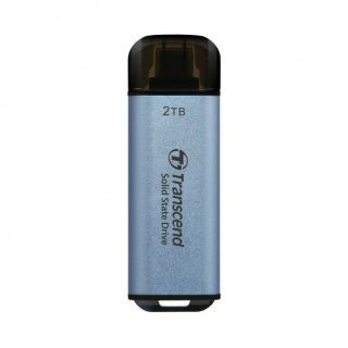 Transcend 2TB USB външен SSD ESD300C, USB 10Gbps, Type C, Sky Blue