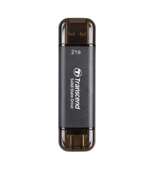 Transcend 2TB външен SSD, ESD310C, USB 10Gbps, Type C/A, черен
