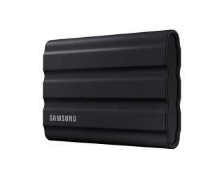 Samsung Portable NVMe SSD T7 Shield 2TB, USB 3.2 Gen2, Rugged, IP65, Read 1050 MB/s Write 1000 MB/s, Black