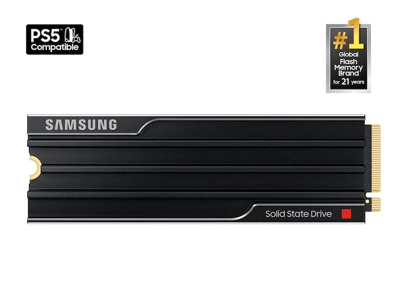 Samsung SSD 9100 PRO 4TB Heatsink PCIe 5.0 NVMe 2.0 M.2 Четене 14800 MB/s Запис 13400 MB/s