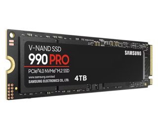 Samsung SSD 990 PRO 4TB PCIe 4.0 NVMe 2.0 M.2 V-NAND 3-bit MLC, 256-bit Encryption, Read 7450 MB/s Write 6900 MB/s