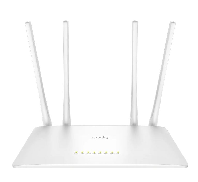 Cudy WR1200 AC1200 Wi-Fi рутер Dual Band 867Mbps при 5GHz + 300Mbps при 2.4GHz, 5 x 10/100Mbps порта