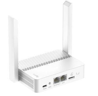Cudy LT300 Wi-Fi 4G LTE Cat4 рутер N300, 300Mbps Wi-Fi, 2 10/100M RJ45 порта, слот за Nano SIM