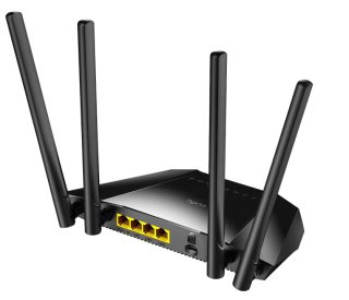 Cudy LT400 Wi-Fi 4G LTE Cat4 рутер N300, 300Mbps Wi-Fi, 4 10/100M RJ45 порта, слот за Nano SIM