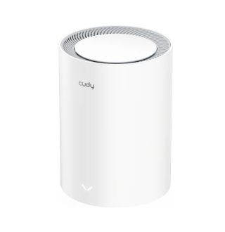 Cudy M3000 (1-Pack) AX3000 Wi-Fi 6 Mesh 2.5G Solution Dual-Band 2402Mbps at 5GHz + 574Mbps at 2.4GHz