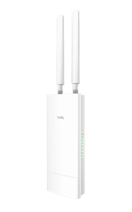 Cudy LT500 Outdoor 4G LTE Cat 4 AC1200 Wi-Fi рутер, 300Mbps + 867Mbps Wi-Fi, вграден 4G LTE модем, мълниезащита, IP65 водоустойчив, 10/100M RJ45