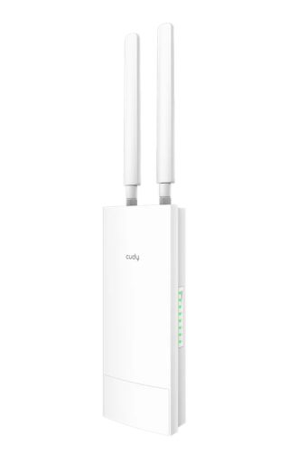 Cudy LT500 Outdoor 4G LTE Cat 4 AC1200 Wi-Fi рутер, 300Mbps + 867Mbps Wi-Fi, вграден 4G LTE модем, мълниезащита, IP65 водоустойчив, 10/100M RJ45