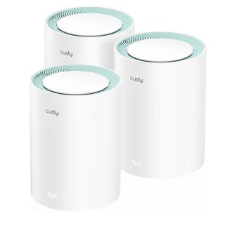 Cudy M1300 (3-Pack) AC1200 Wi-Fi Gigabit Mesh Solution 867Mbps at 5GHz + 300Mbps at 2.4GHz