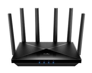 Cudy WR11000 BE11000 2.5G Tri-Band Wi-Fi 7 Mesh Router 5764Mbps at 6GHz + 4320 Mbps at 5GHz + 688Mbps at 2.4GHz, 4 x 2.5Gbps RJ45 Ports