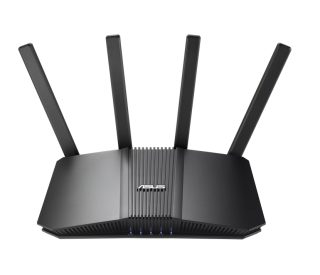 Asus RT-BE59, двубандов WiFi 7 (802.11be) Smart AiMesh разширяем рутер, 5000 Mbps, 2.5G WAN и LAN порт, до 3 SSID за IoT устройства, родителски контрол и VPN, разширена мрежова сигурност