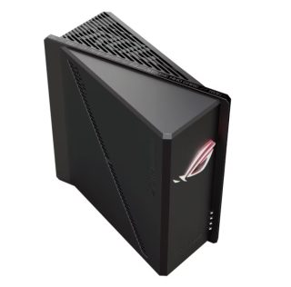Asus Gaming Wireless Router ROG Strix GS-BE18000, Tri-Band, 320MHz bandwidth & 4096-QAM, Quad-Core 2.6GHz CPU, 256MB/2GB Flash/RAM, 8 x 2.5G port, AiProtection Pro, open NAT, VPN Fusion, 8 x SSIDs, IPTV, MU-MIMO, Beamforming, RGB, AiMesh