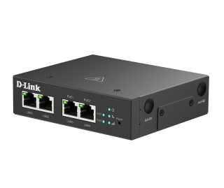 D-Link 4G Multi-Connect PoE модем, 4x Fast Ethernet (вкл. 2x PoE 802.3at порт)