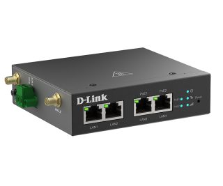 D-Link 4G Multi-Connect PoE модем, 4x Fast Ethernet (вкл. 2x PoE 802.3at порт)