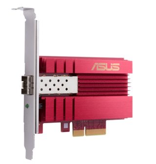 Asus PCIe адаптер, XG-C100F, 10GBase-T PCIe SFP+ порт за оптична трансмисия и DAC кабел, вградена QoS технология