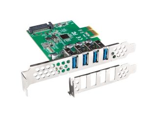 Lanberg PCI Express x1 карта с 4x USB-A 3.1 Gen1 нисък профил
