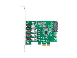 Lanberg PCI Express x1 карта с 4x USB-A 3.1 Gen1 нисък профил