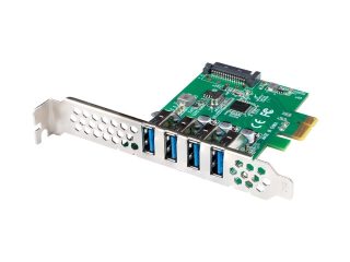 Lanberg PCI Express x1 карта с 4x USB-A 3.1 Gen1 нисък профил