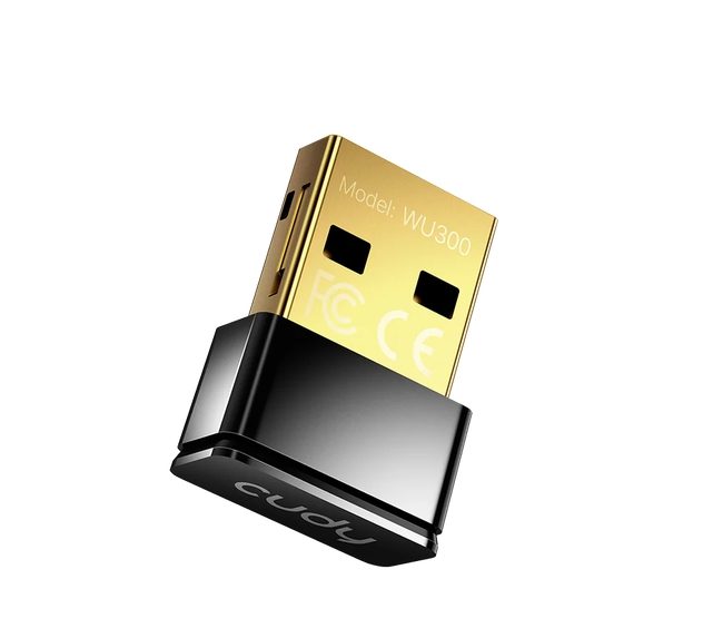 Cudy WU300 Wi-Fi 6 Nano USB адаптер, мини размер, 286 Mbps на 2.4 GHz, USB 2.0