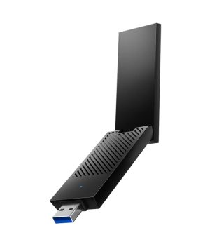 Cudy WU6500 Tri-Band Wi-Fi 7 BE6500 USB 3.0 Adapter 802.11be/ax/ac/a/b/g/n 2880Mbps при 6GHz 2880Mbps при 5Ghz 688Mbps при 2.4GHz