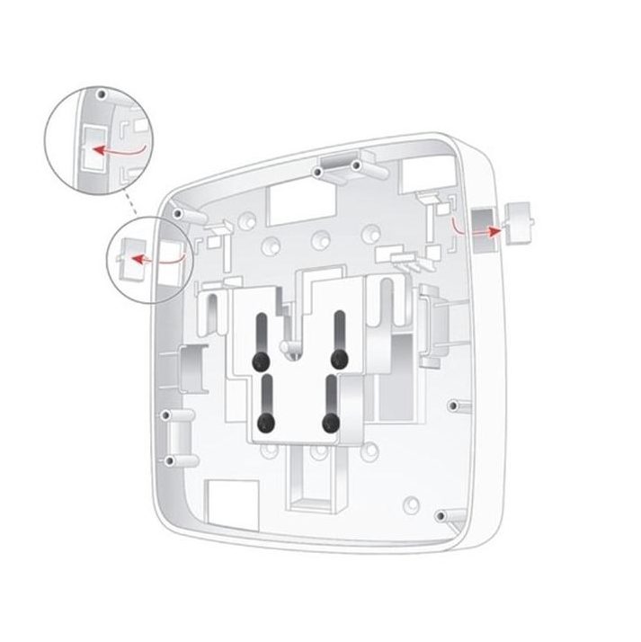 HPE Aruba Networking AP-220-MNT-W3 Комплект за монтаж на равна повърхност, нисък профил, голям вътрешен AP